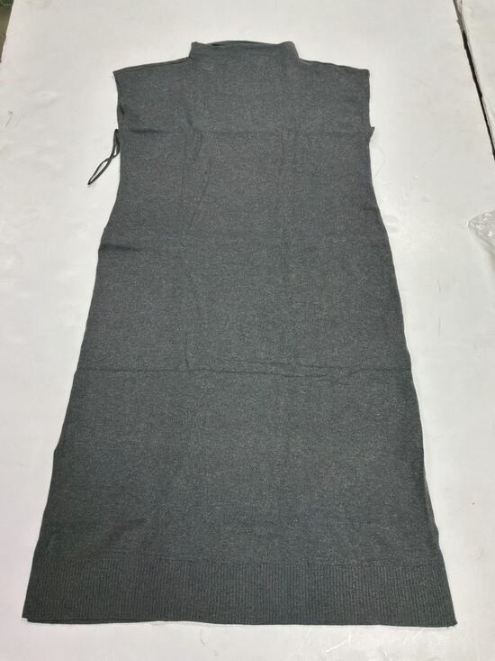 Soma Dresses & Skirts - Soma Recycled Yarn Funnel Neck Midi Sweater Dress Women's L Heather Quartz Gray